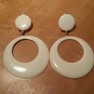 Almond colored flamenco earrings